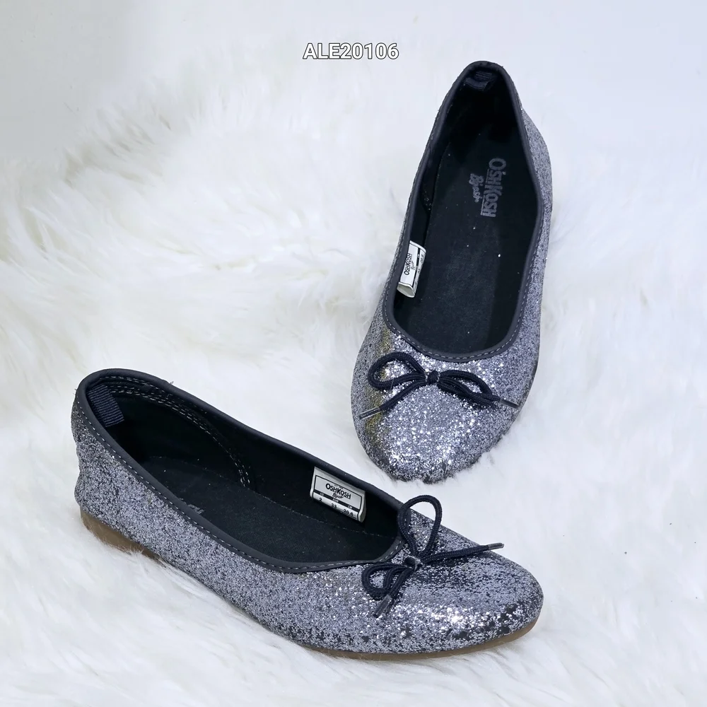 OshKosh B'gosh Girls Sparkling Blue Flats Sz.2